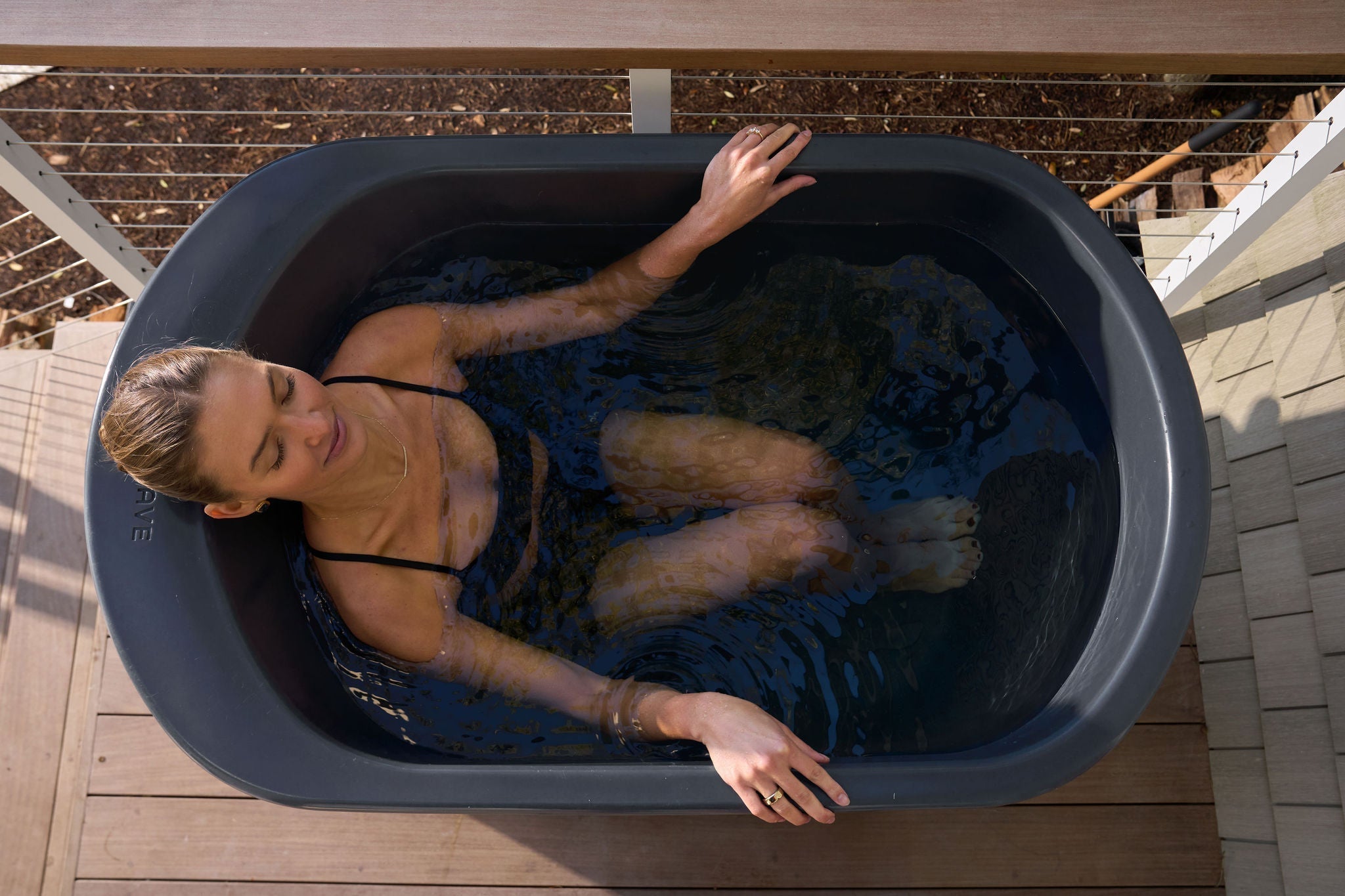 Nordic Wave Cold Plunge Woman in Cold Plunge