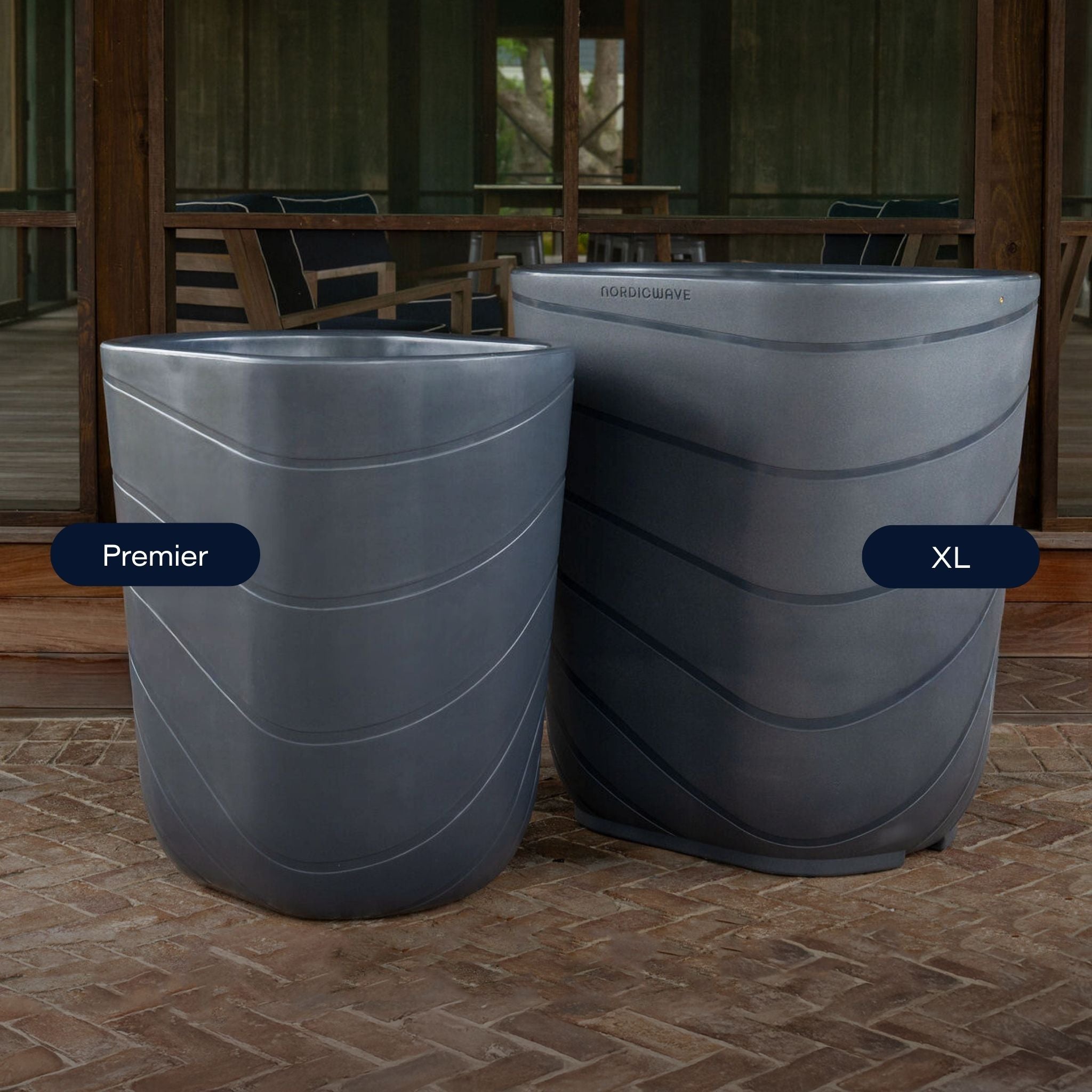 Viking Cold Plunge XL Charcoal Gray lifestyle