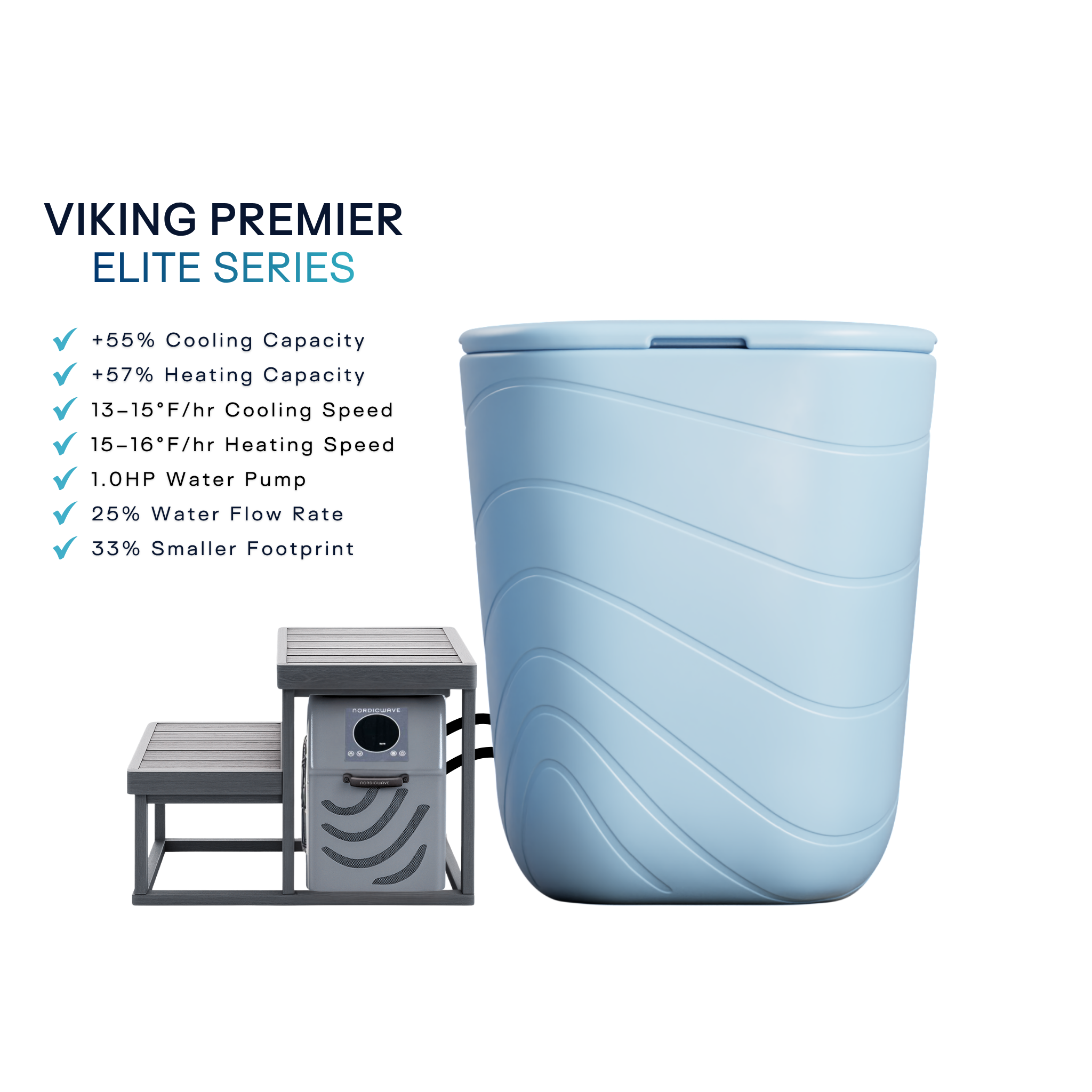 Viking Premier Cold Plunge Slate Blue ELITE