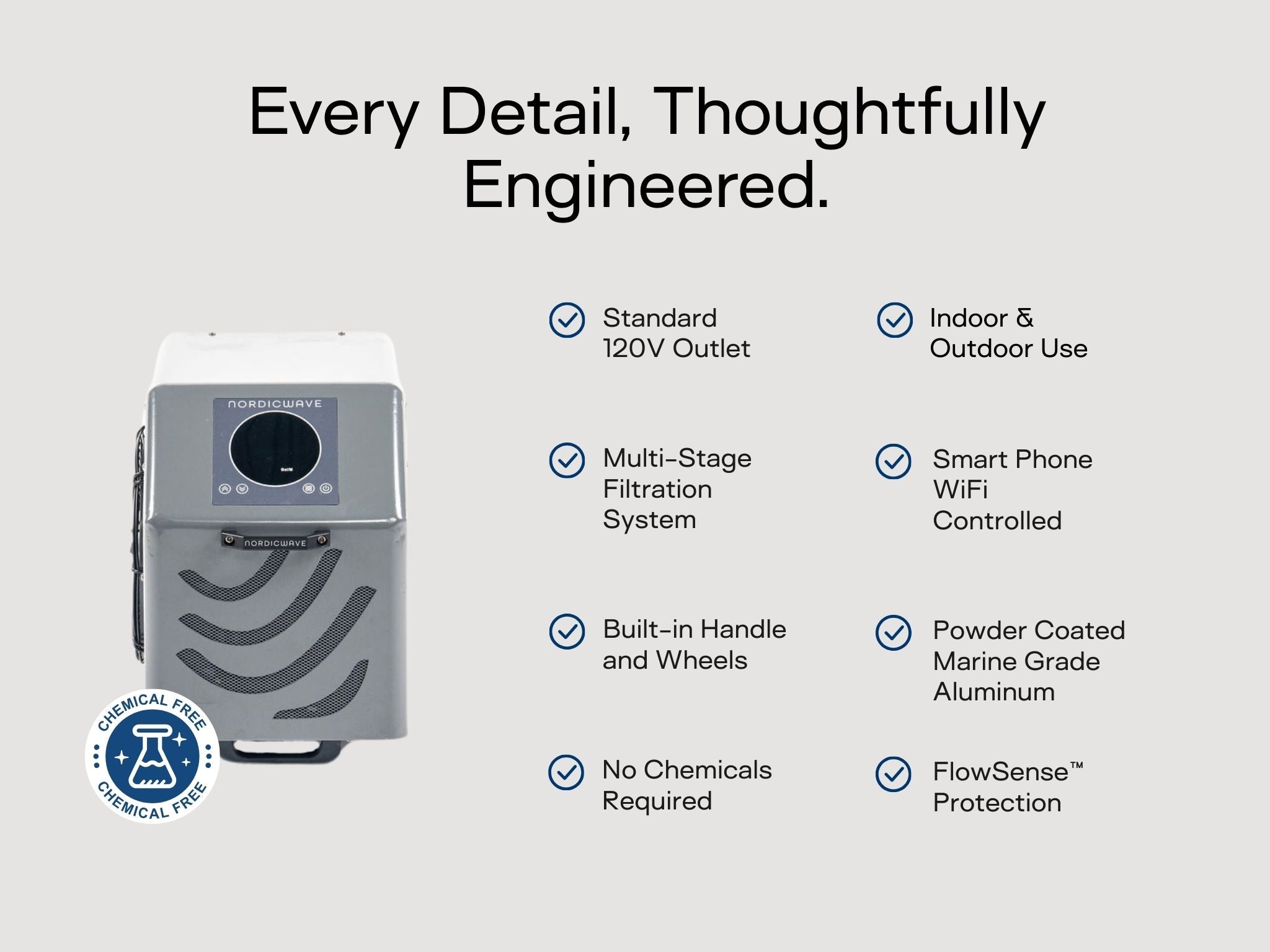 Viking Cold Plunge Charcoal Gray Slate Blue Arctic White