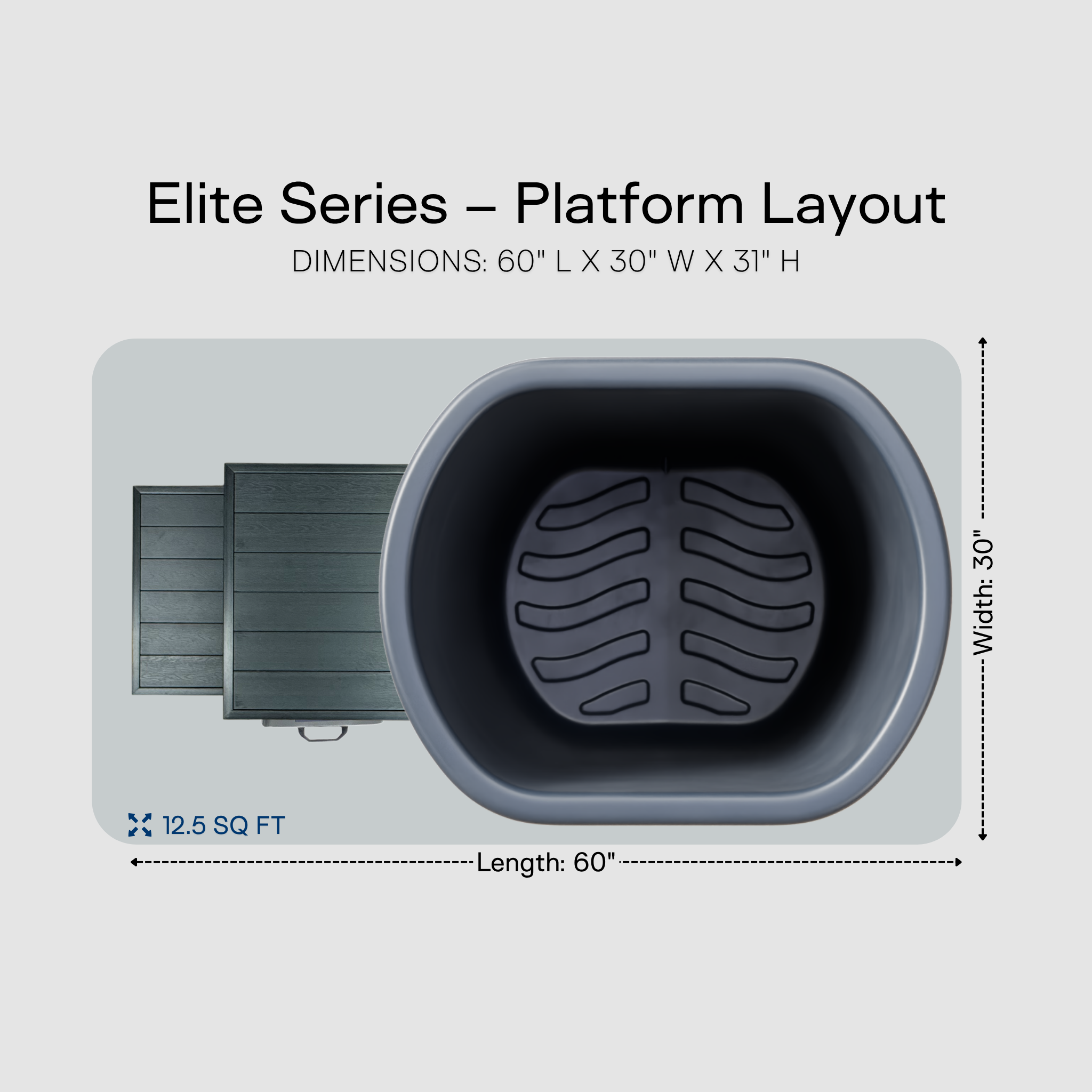 Viking Premier Cold Plunge Charcoal Gray ELITE