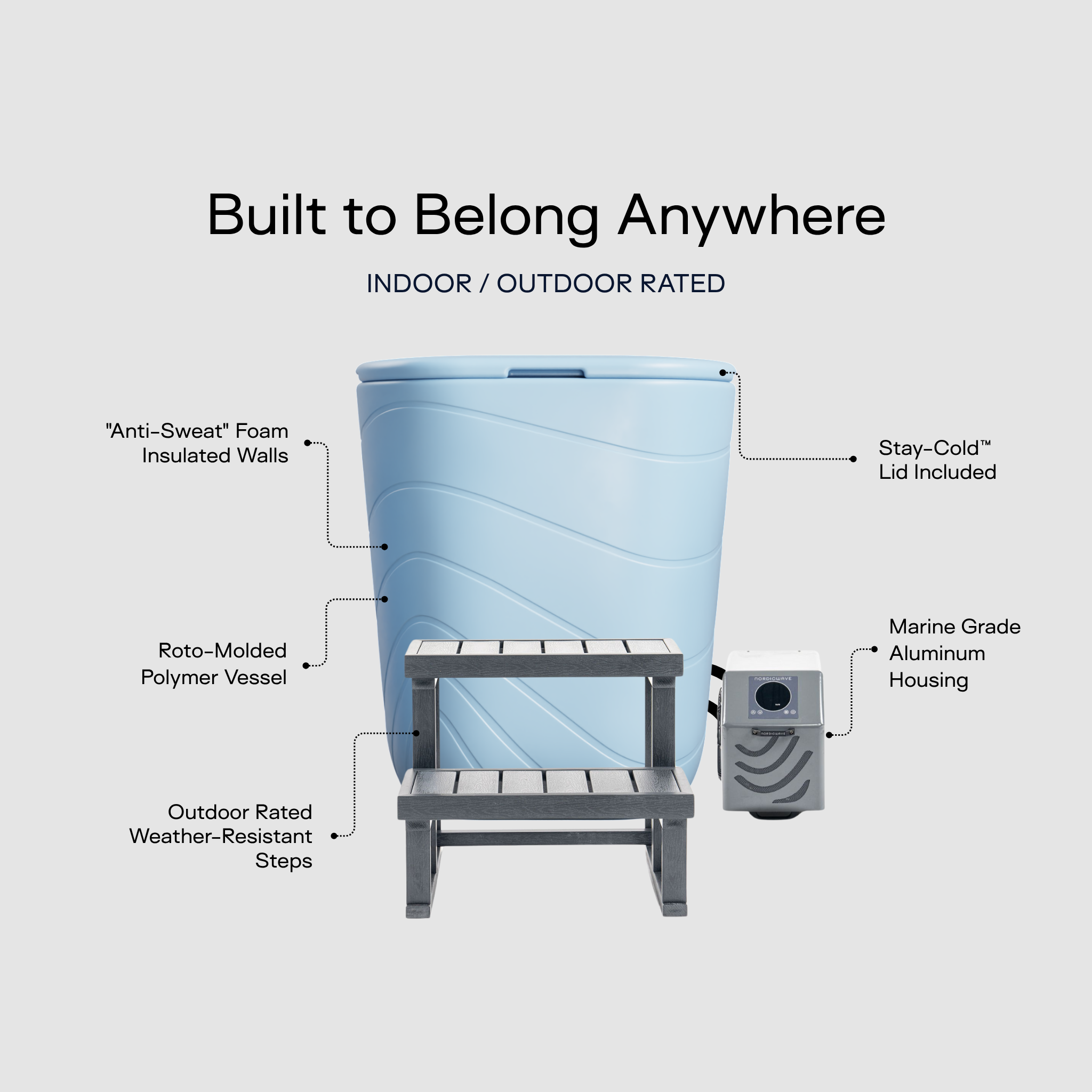 Viking Premier Cold Plunge Slate Blue PRO