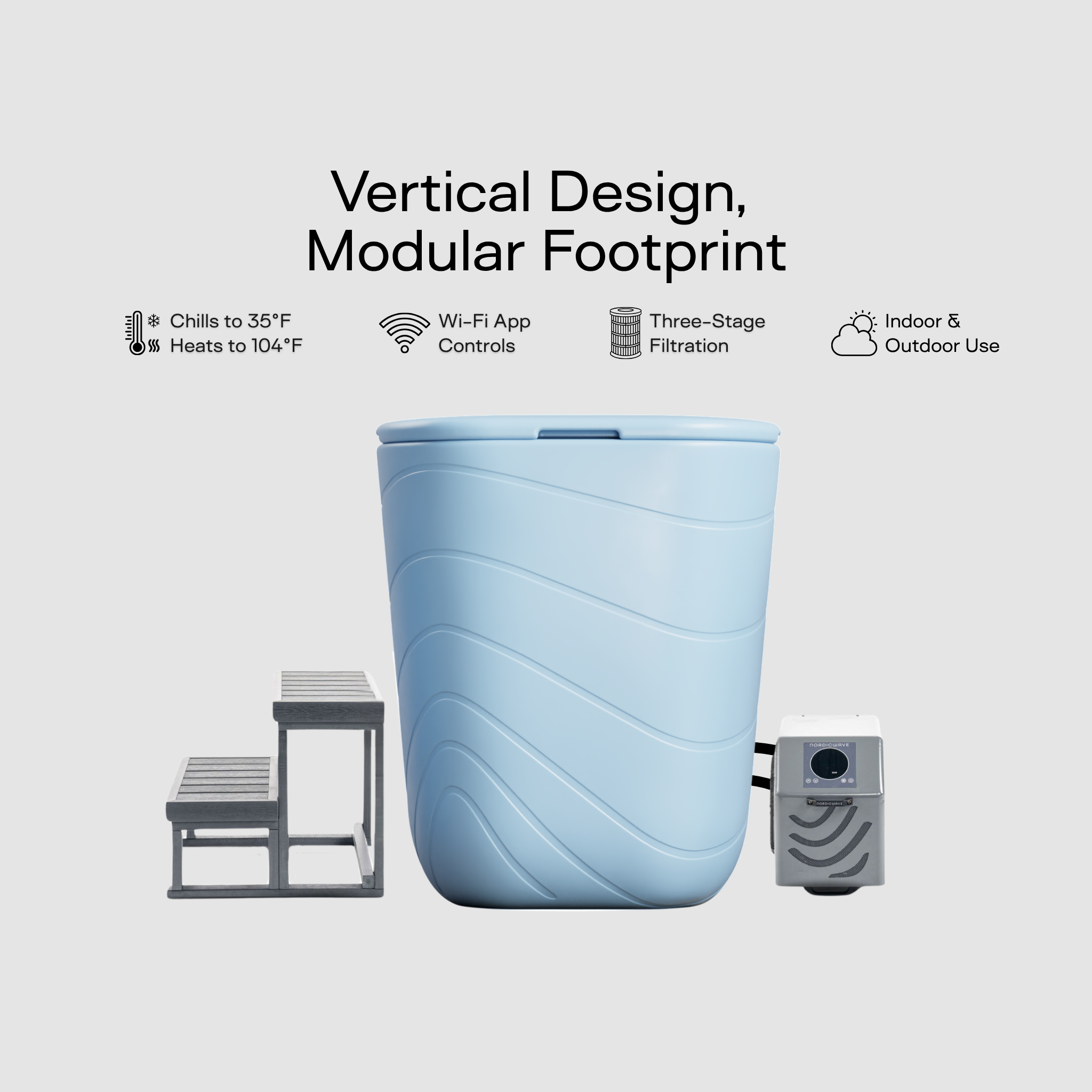 Viking Premier Cold Plunge Slate Blue PRO