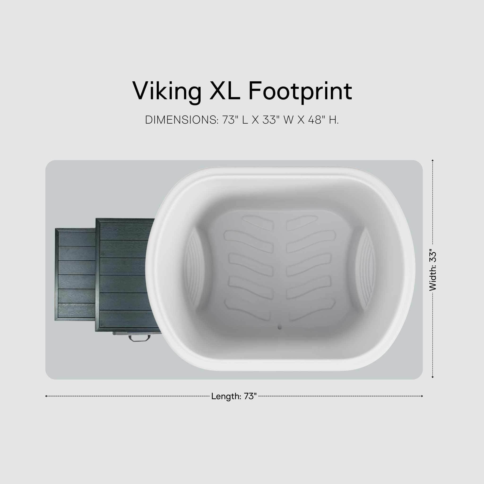 Viking Cold Plunge XL Arctic White lifestyle