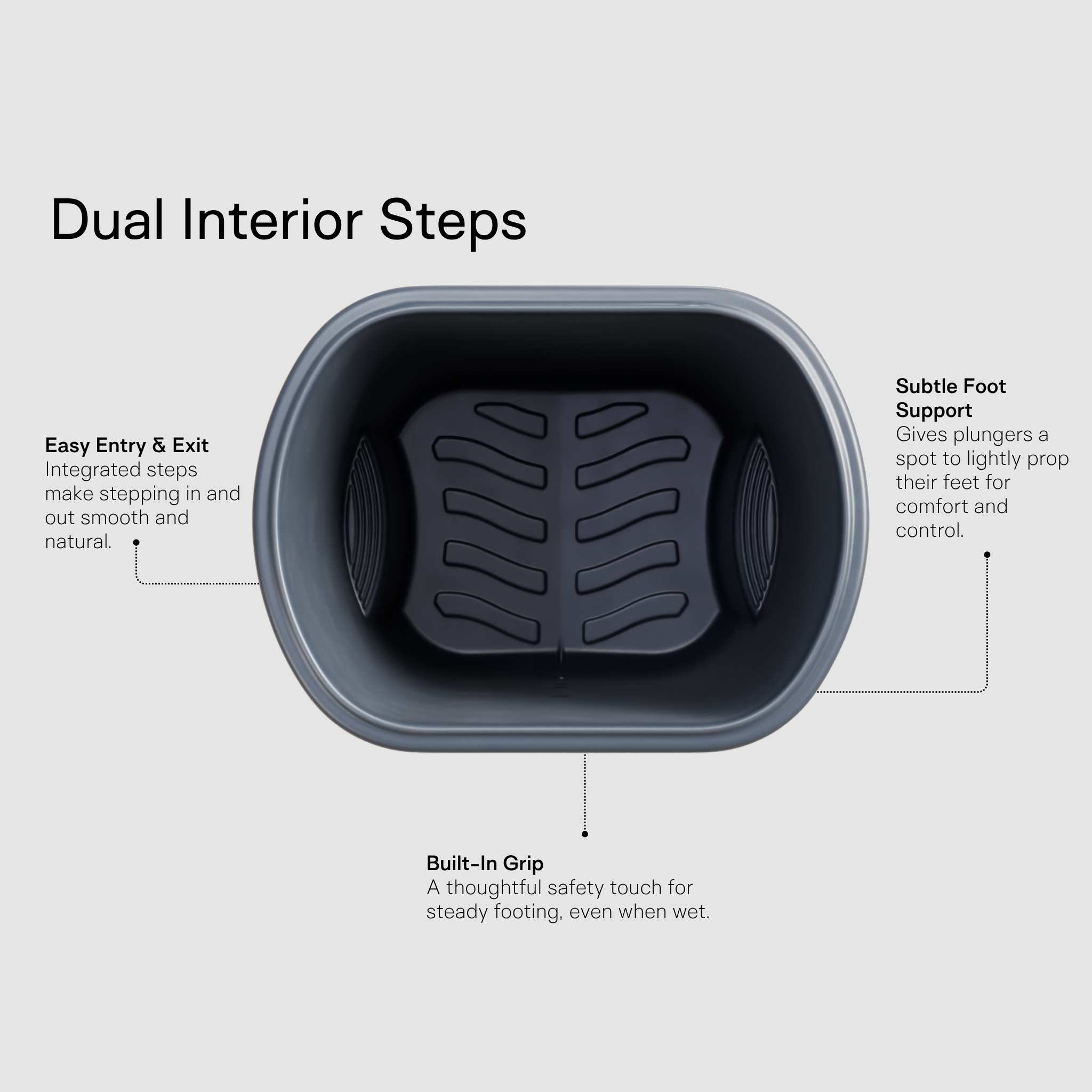 Viking Cold Plunge XL Charcoal Gray