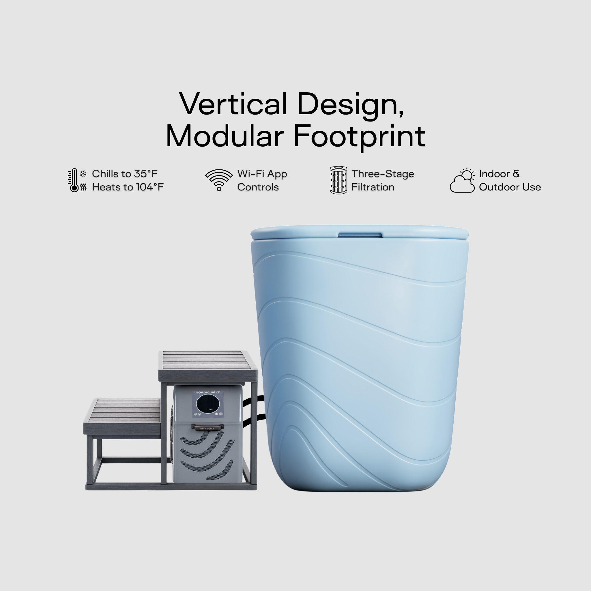 Viking Premier Cold Plunge Slate Blue ELITE