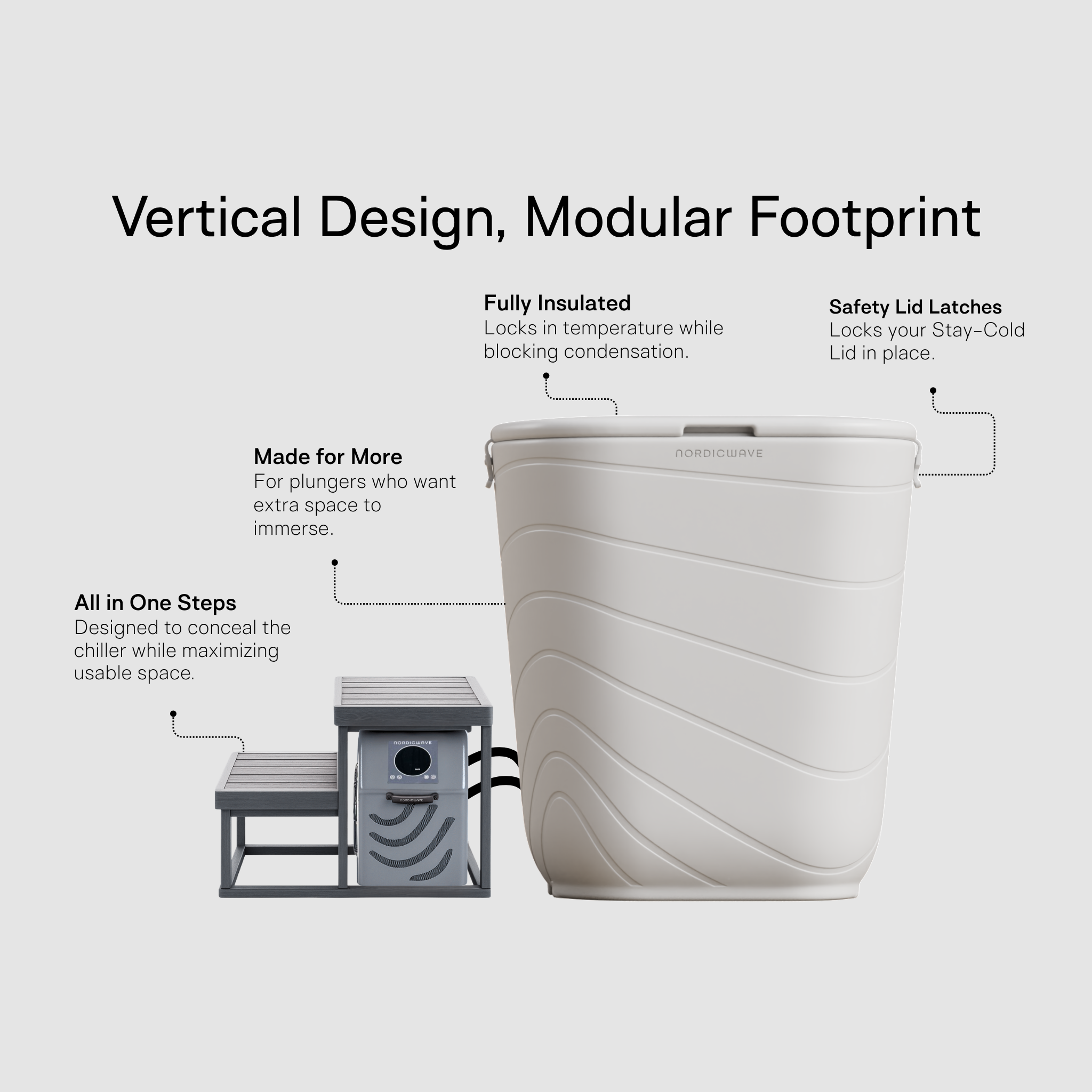 Viking Cold Plunge XL Arctic White lifestyle