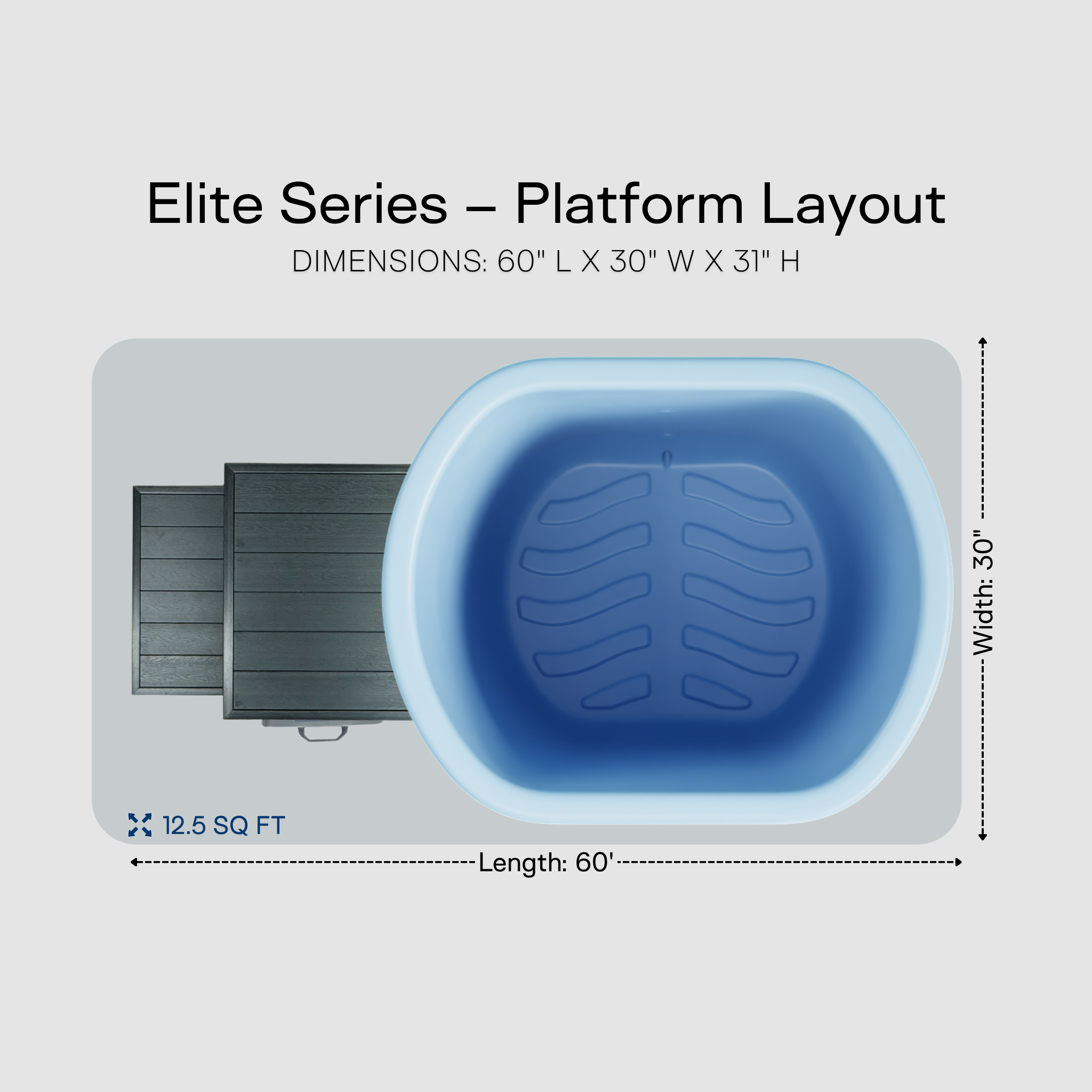 Viking Premier Cold Plunge Slate Blue ELITE