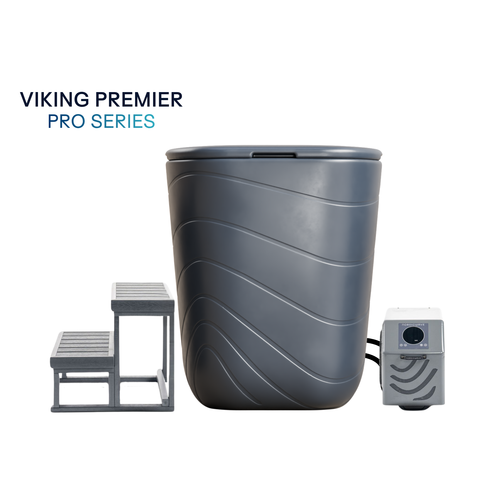 Viking Premier Cold Plunge Charcoal Gray PRO #color_charcoal-gray #chiller-type_pro