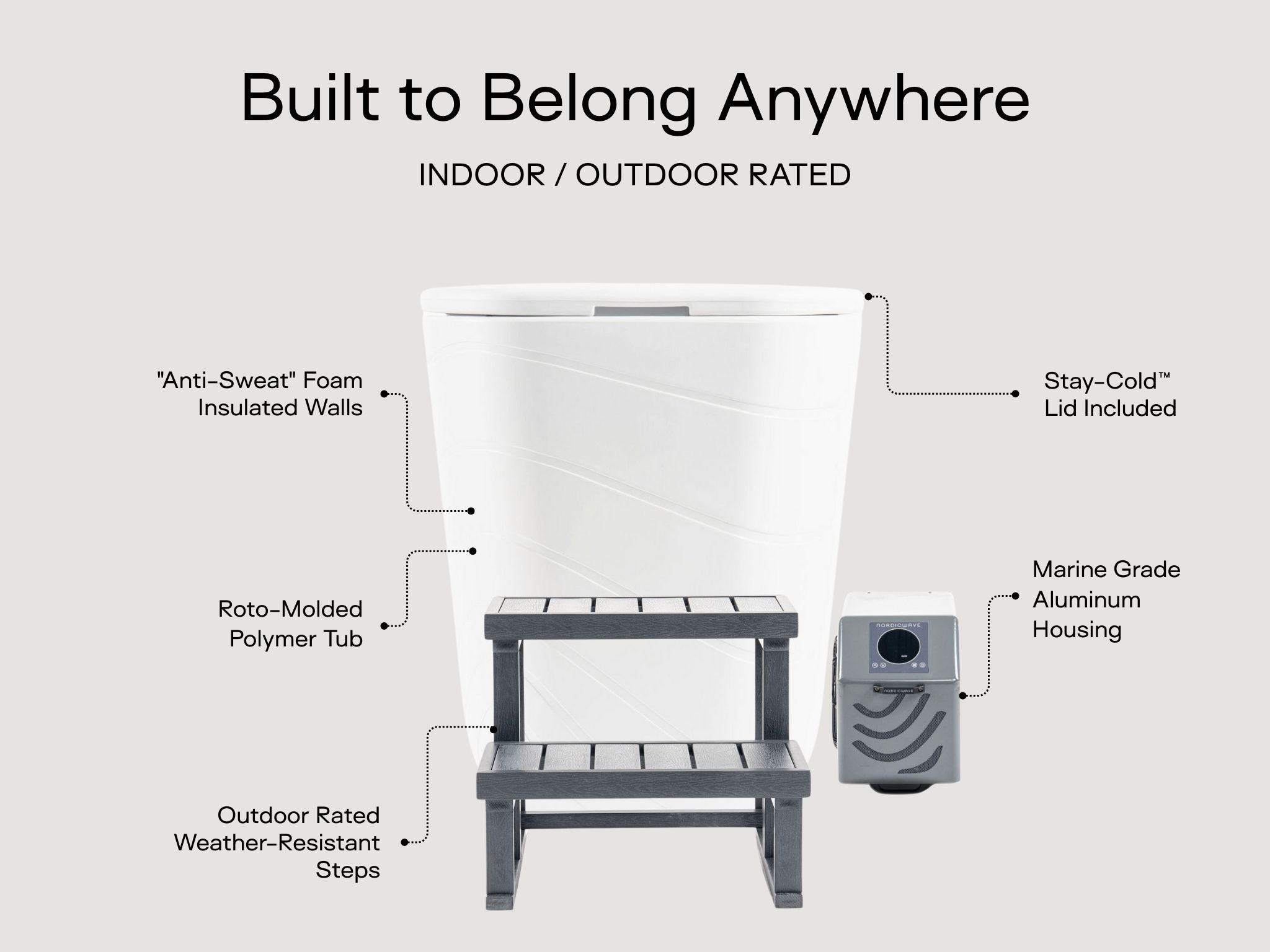 Viking Premier Cold Plunge Arctic White