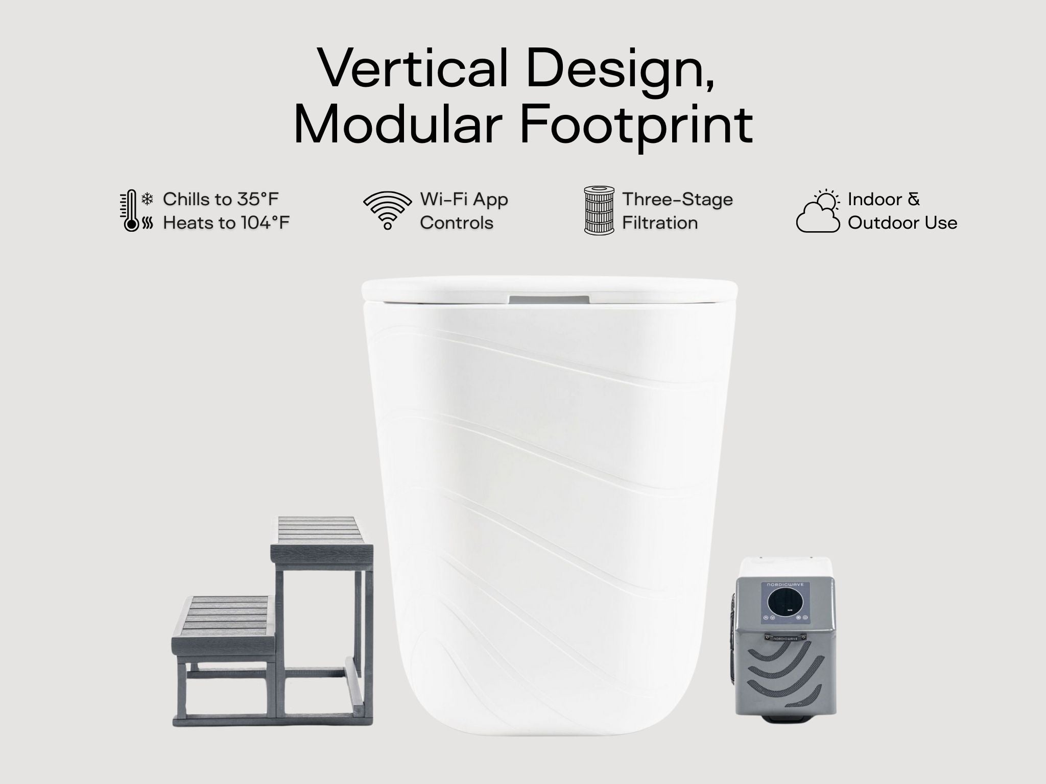 Viking Premier Cold Plunge Arctic White #color_arctic-white