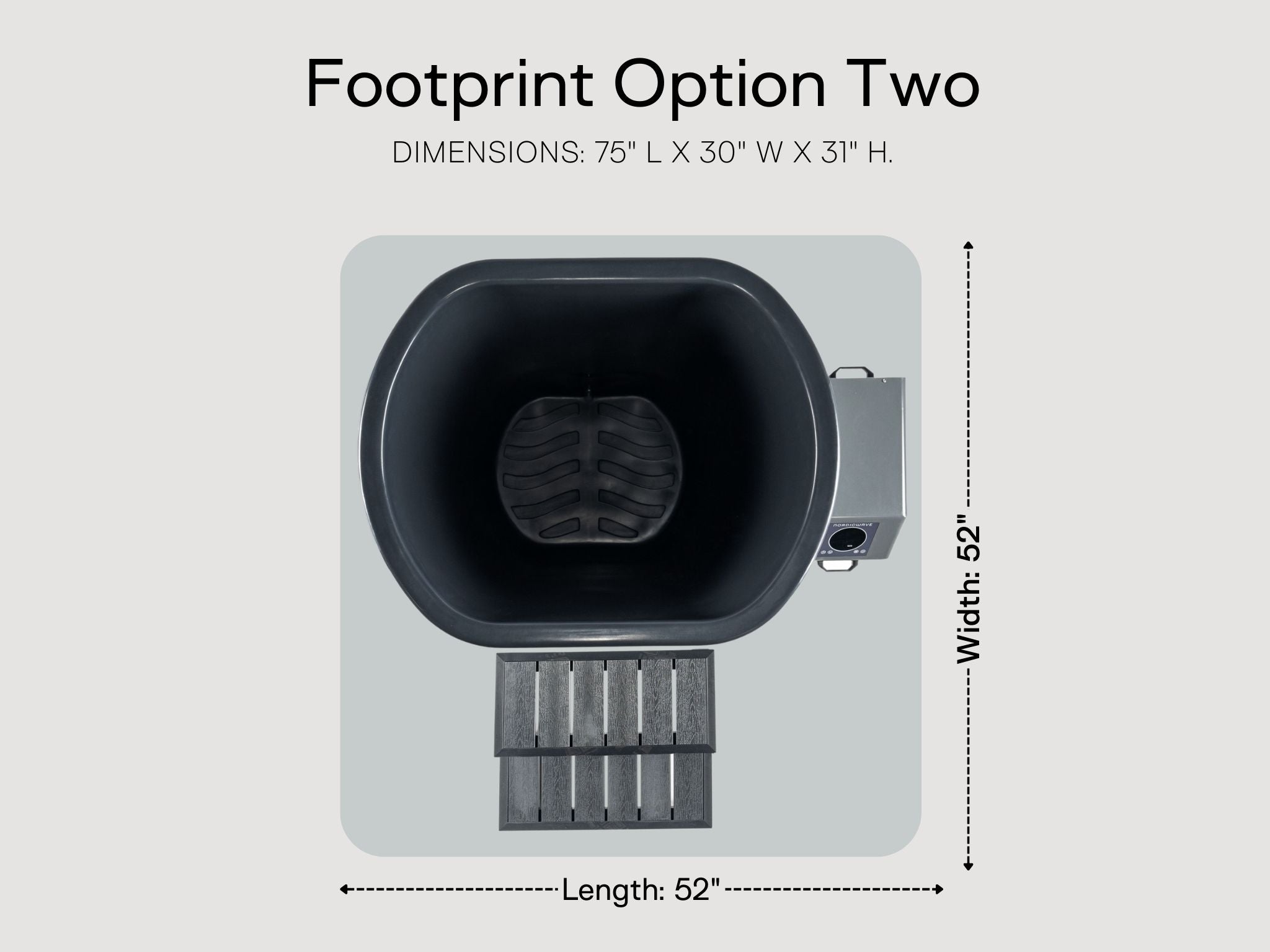 Viking Premier Cold Plunge Charcoal Gray