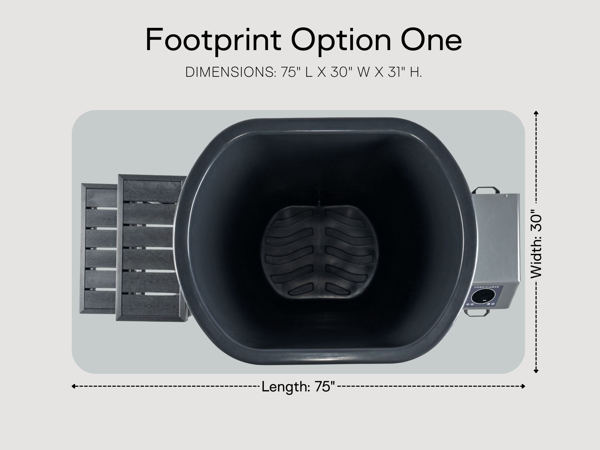 Viking Premier Cold Plunge Charcoal Gray