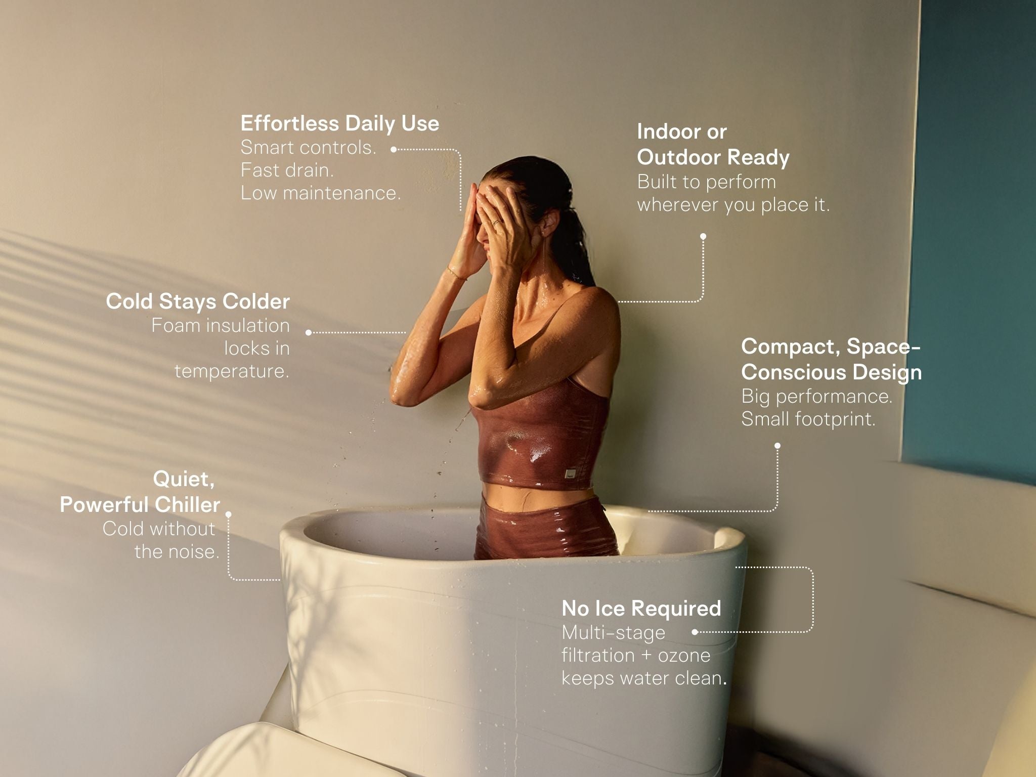 Viking Cold Plunge Charcoal Gray Slate Blue Arctic White