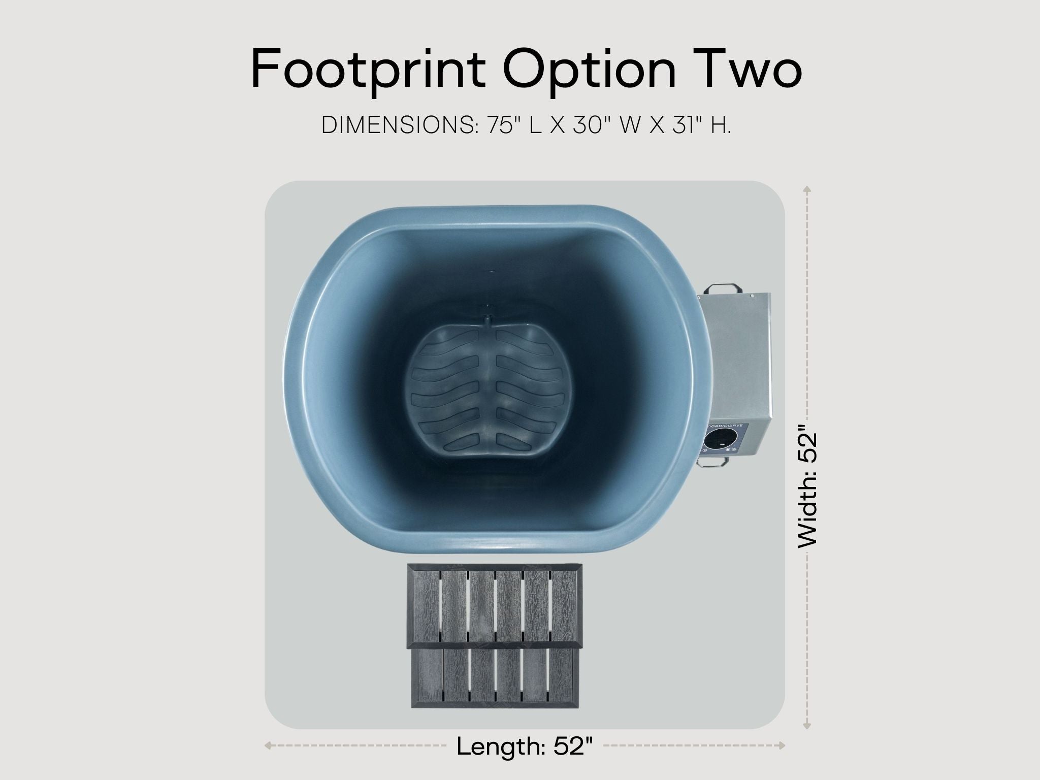 Viking Premier Cold Plunge Slate Blue