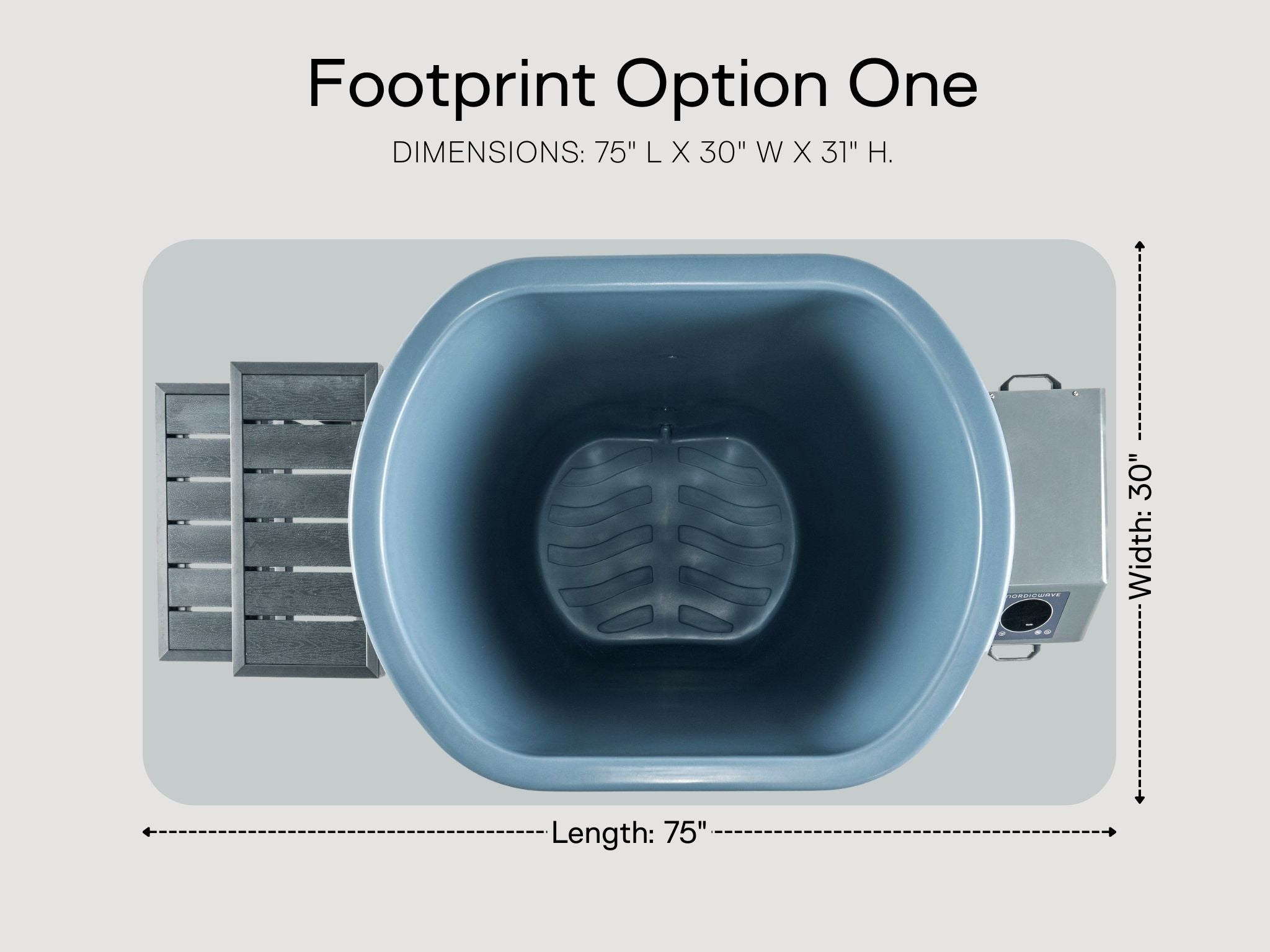 Viking Premier Cold Plunge Slate Blue