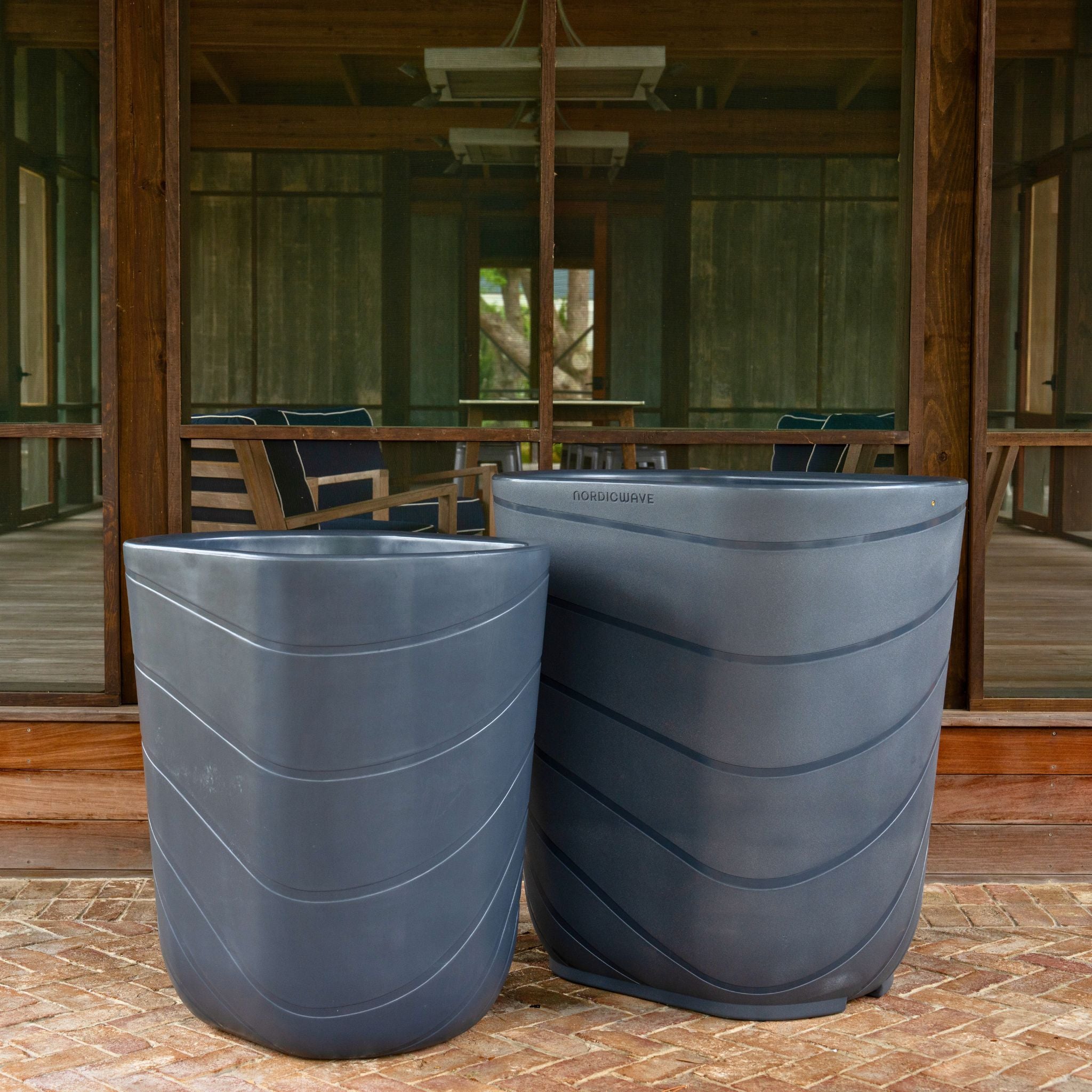 Viking Cold Plunge XL Charcoal Gray lifestyle