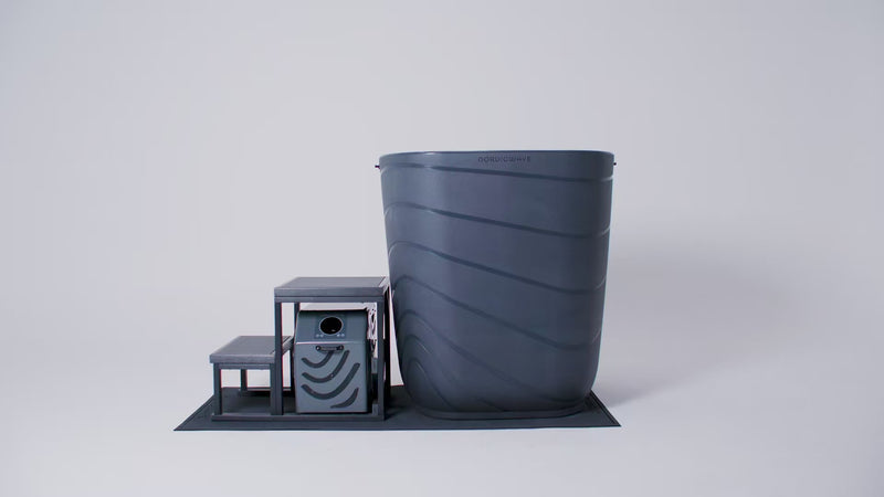 Viking Cold Plunge XL Charcoal Gray #color_charcoal-gray,color_arctic-white,color_slate-blue