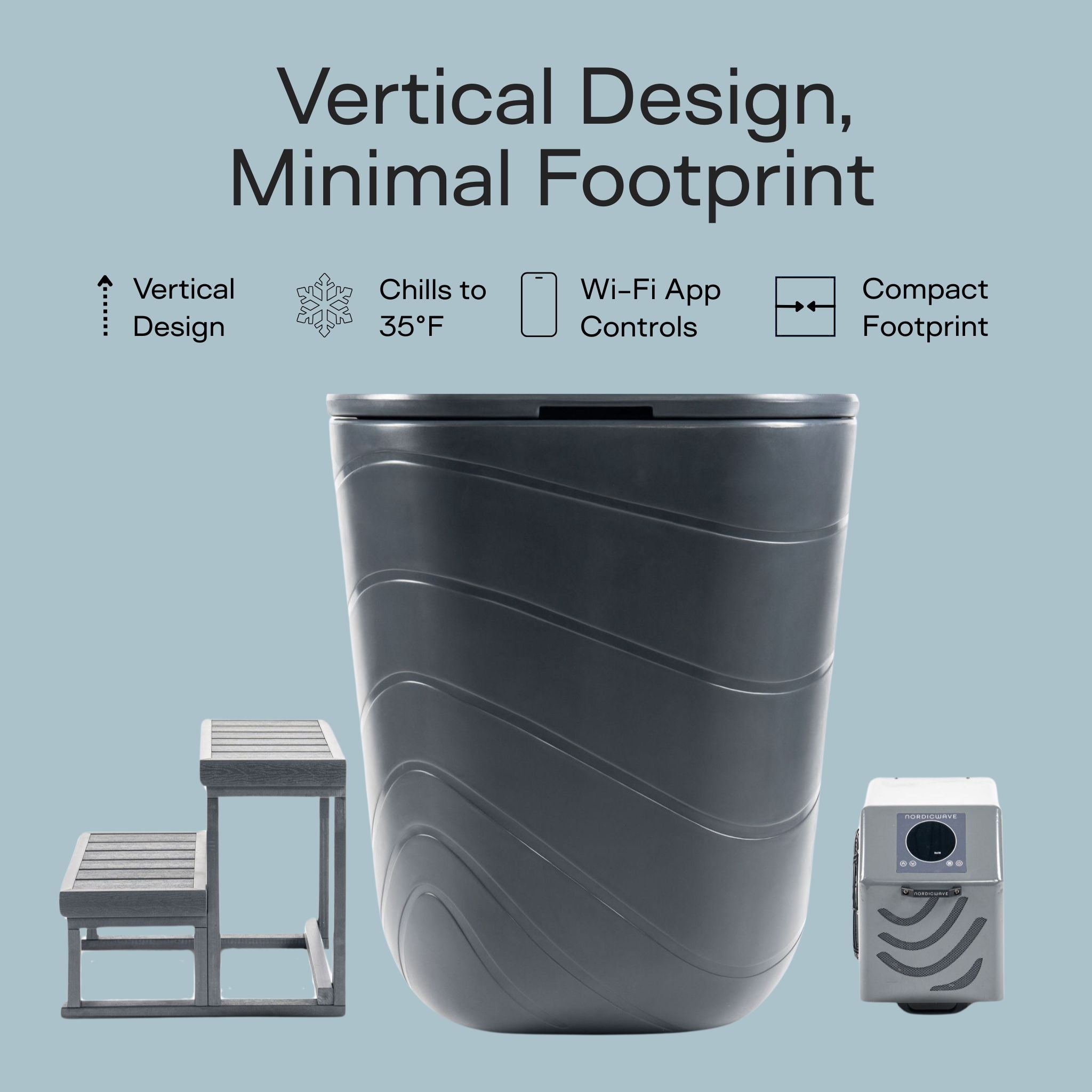 Viking Cold Plunge Gen 2 Charcoal Gray    
