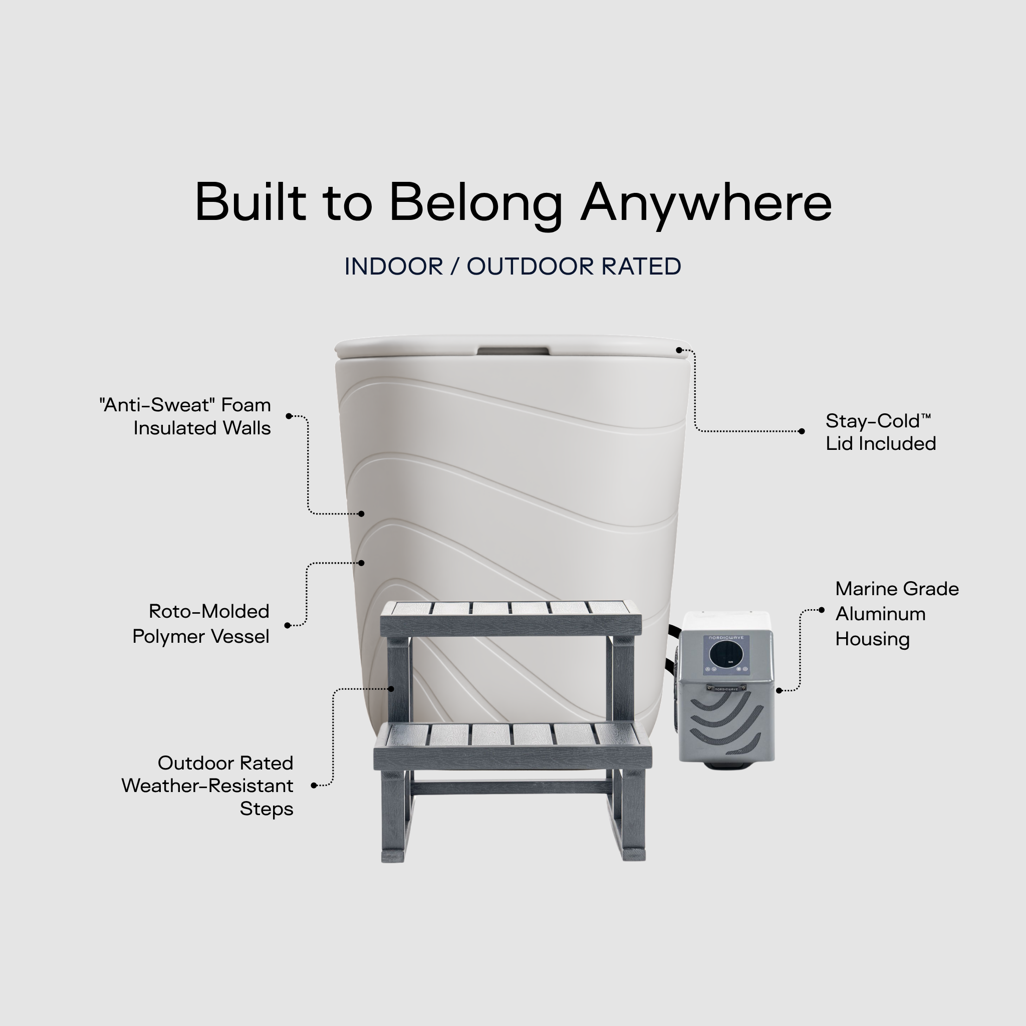 Viking Premier Cold Plunge Arctic White PRO 