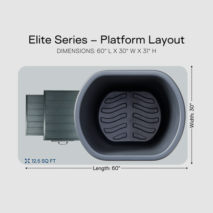 Viking Premier Cold Plunge Charcoal Gray ELITE 