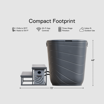 Viking Cold Plunge XL Charcoal Gray 