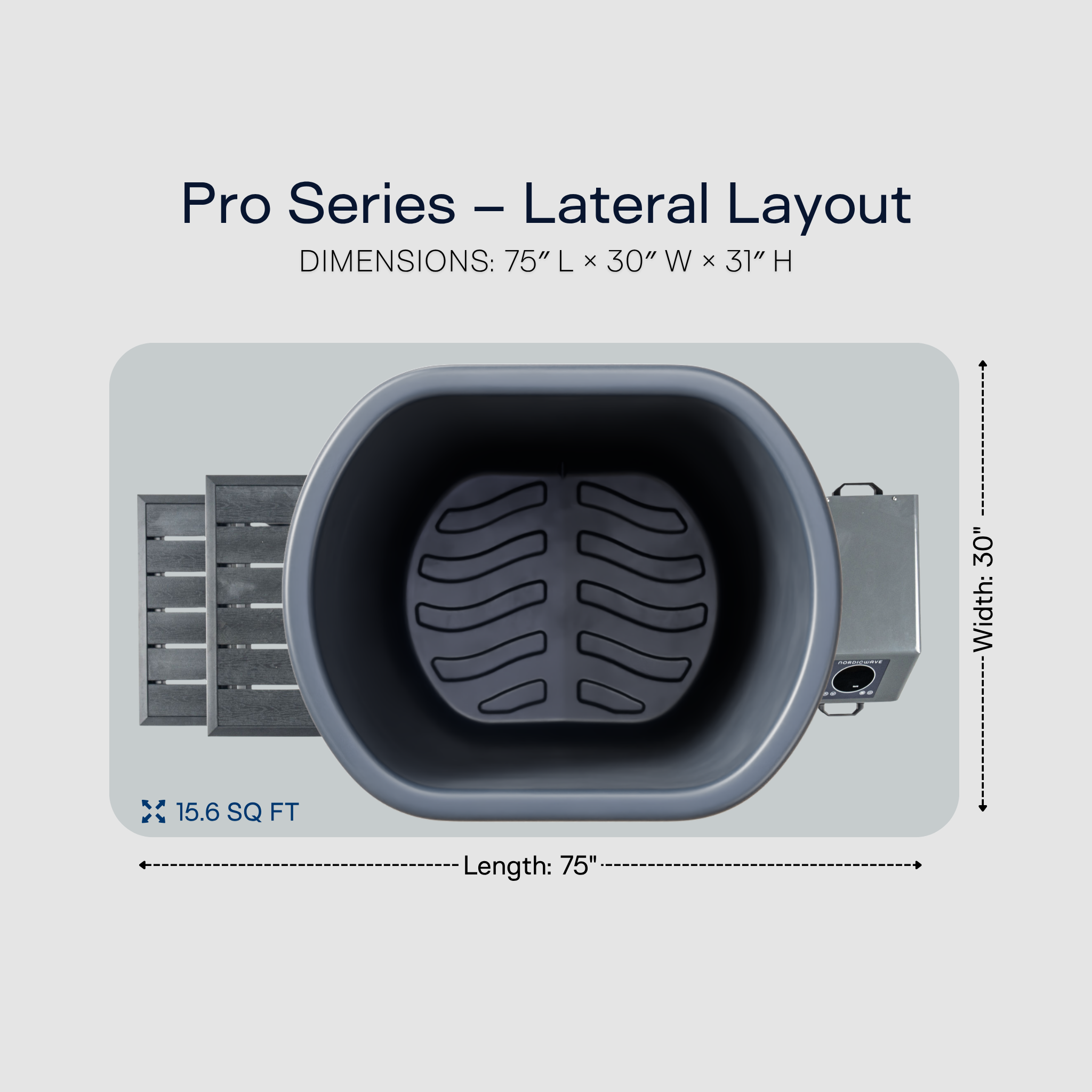 Viking Premier Cold Plunge Charcoal Gray PRO 