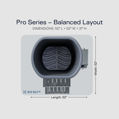 Viking Premier Cold Plunge Charcoal Gray PRO 