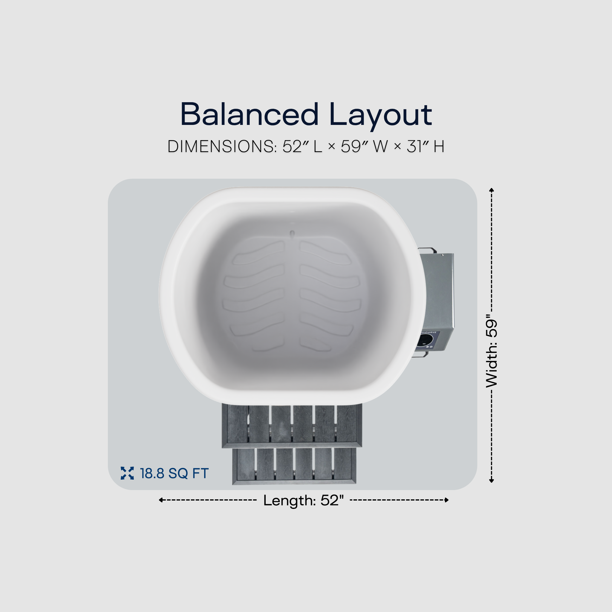 Viking Premier Cold Plunge Arctic White PRO 
