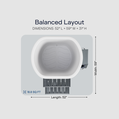 Viking Premier Cold Plunge Arctic White PRO 