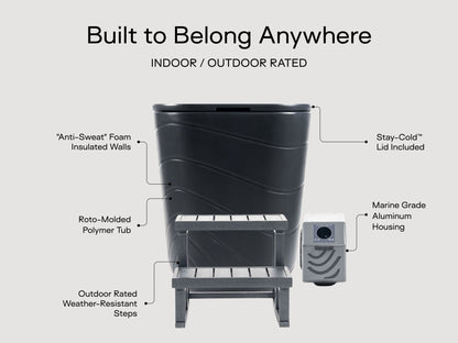 Viking Premier Cold Plunge Charcoal Gray 