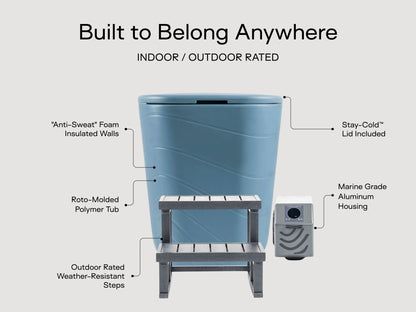 Viking Premier Cold Plunge Slate Blue 