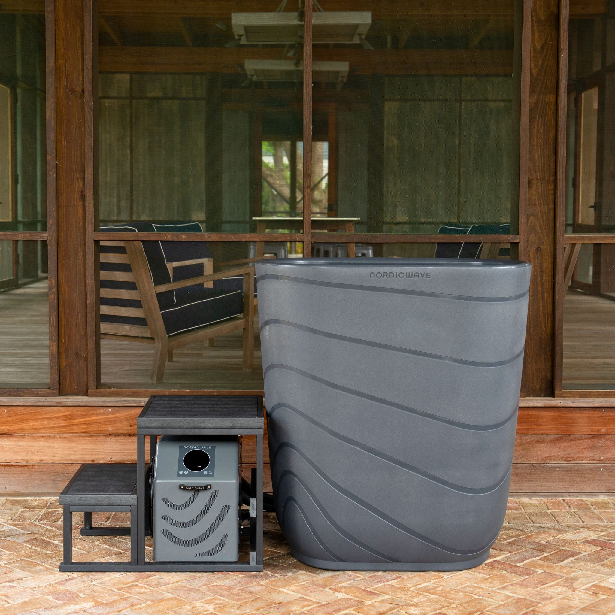Viking Cold Plunge XL Charcoal Gray lifestyle 