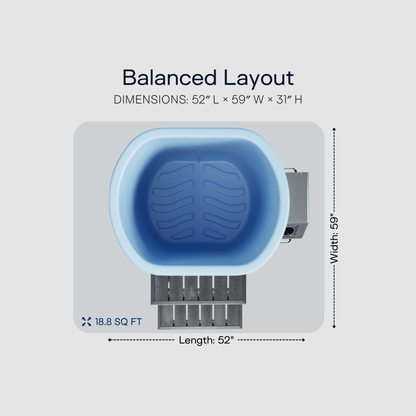 Viking Premier Cold Plunge Glacier Blue PRO  