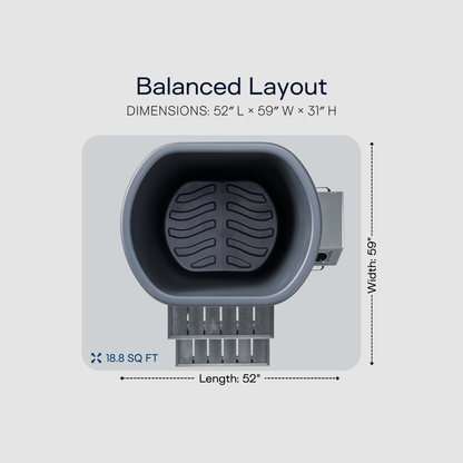 Viking Premier Cold Plunge Charcoal Gray PRO 